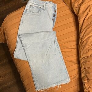 Jeans J. Crew Light Blue Slim Wide Leg Jeans